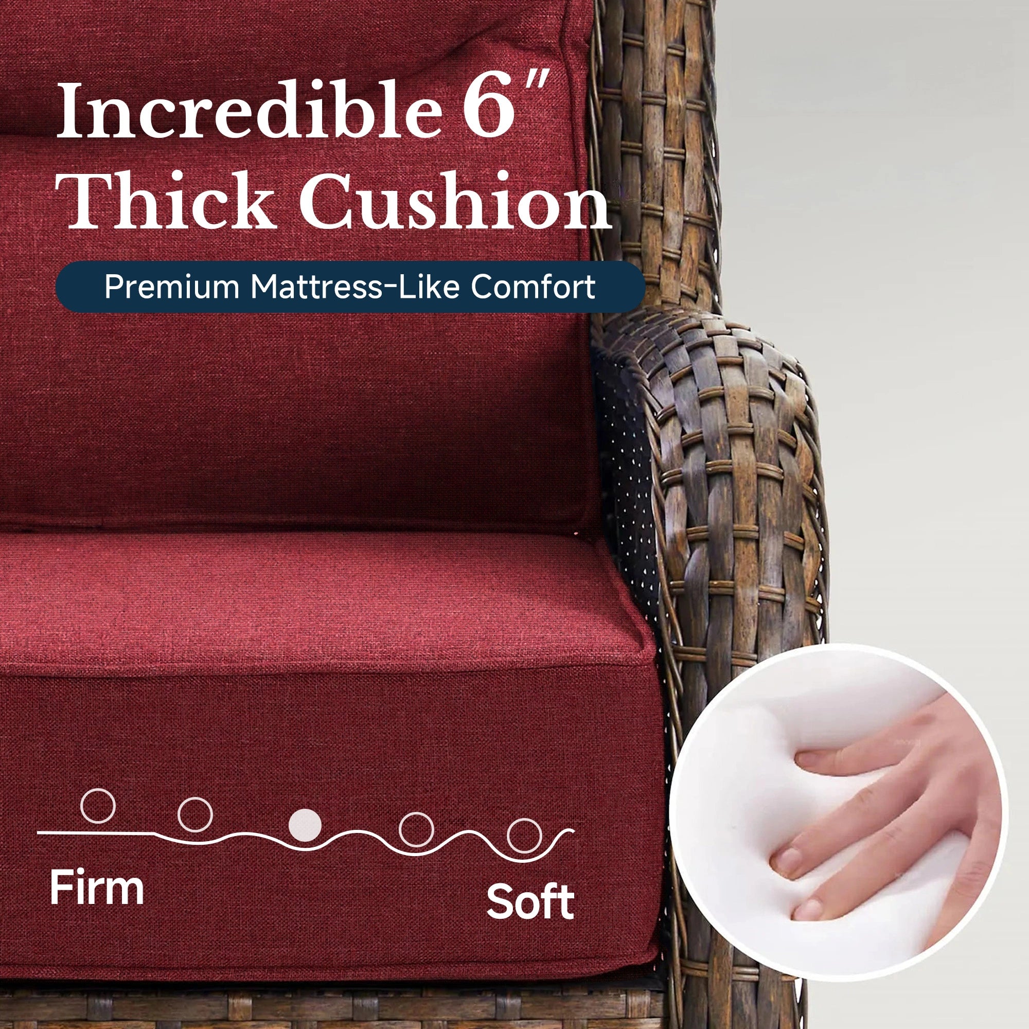 【Extra Coffee Table: $20 More】Hawthorne 4 Piece Patio Rattan Loveseat Set With Extra Coffee Table