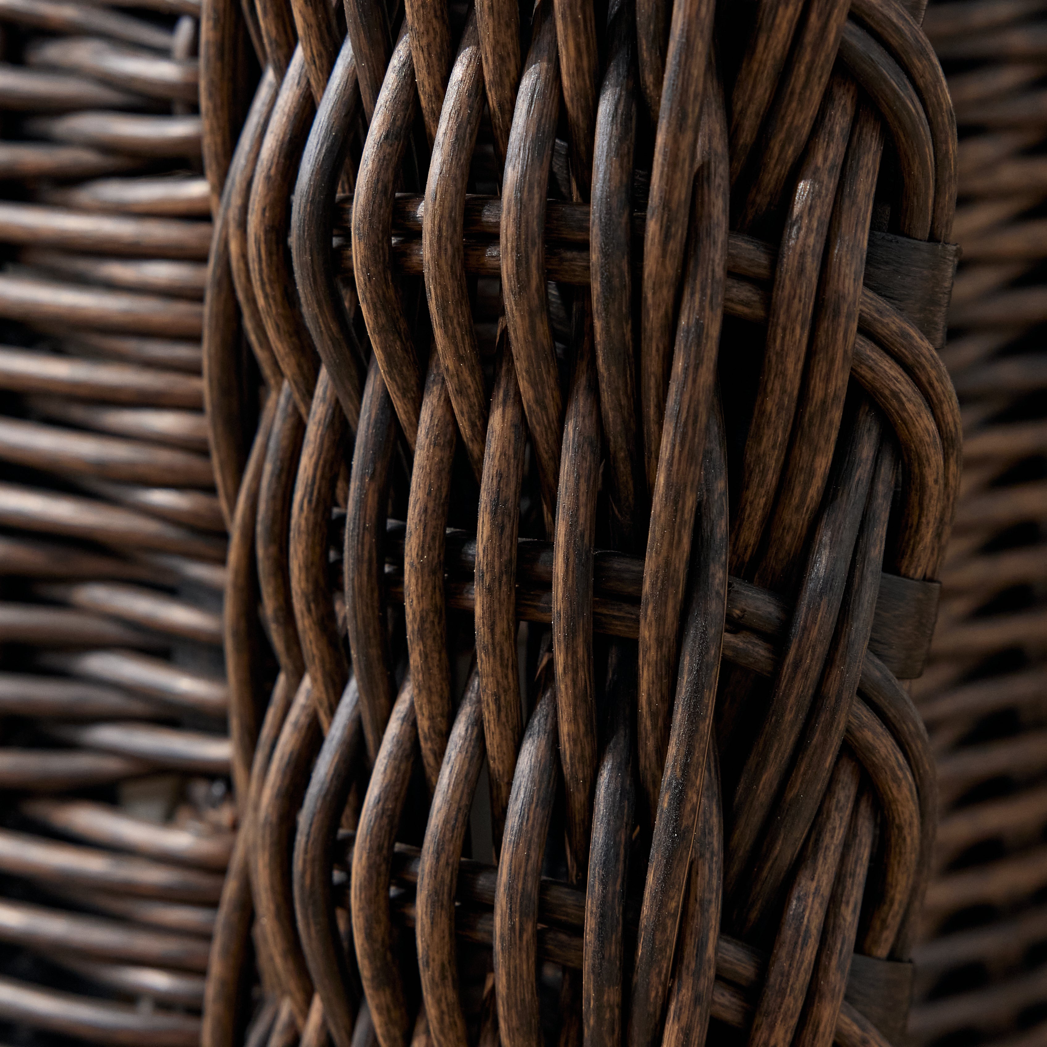 Ardenelle Luxury 7 Piece Patio Wicker Sofa Set With Ottomans, Tables And Covers