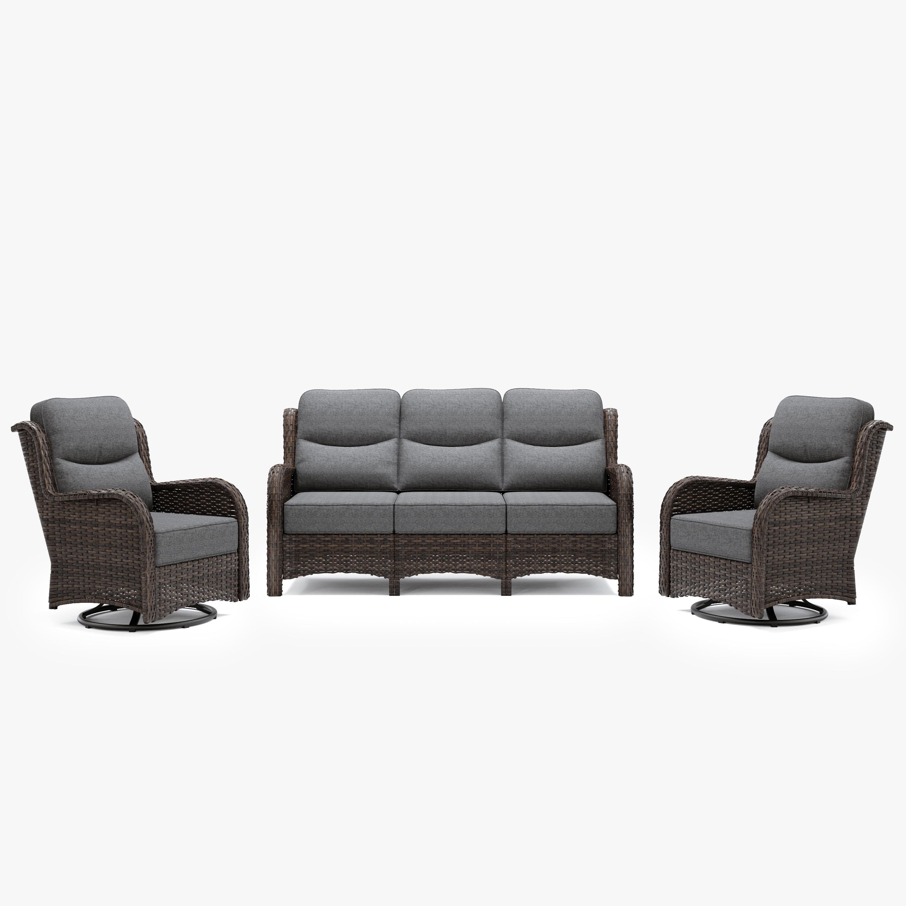 Hawthorne 3 Pieces Sofa Set