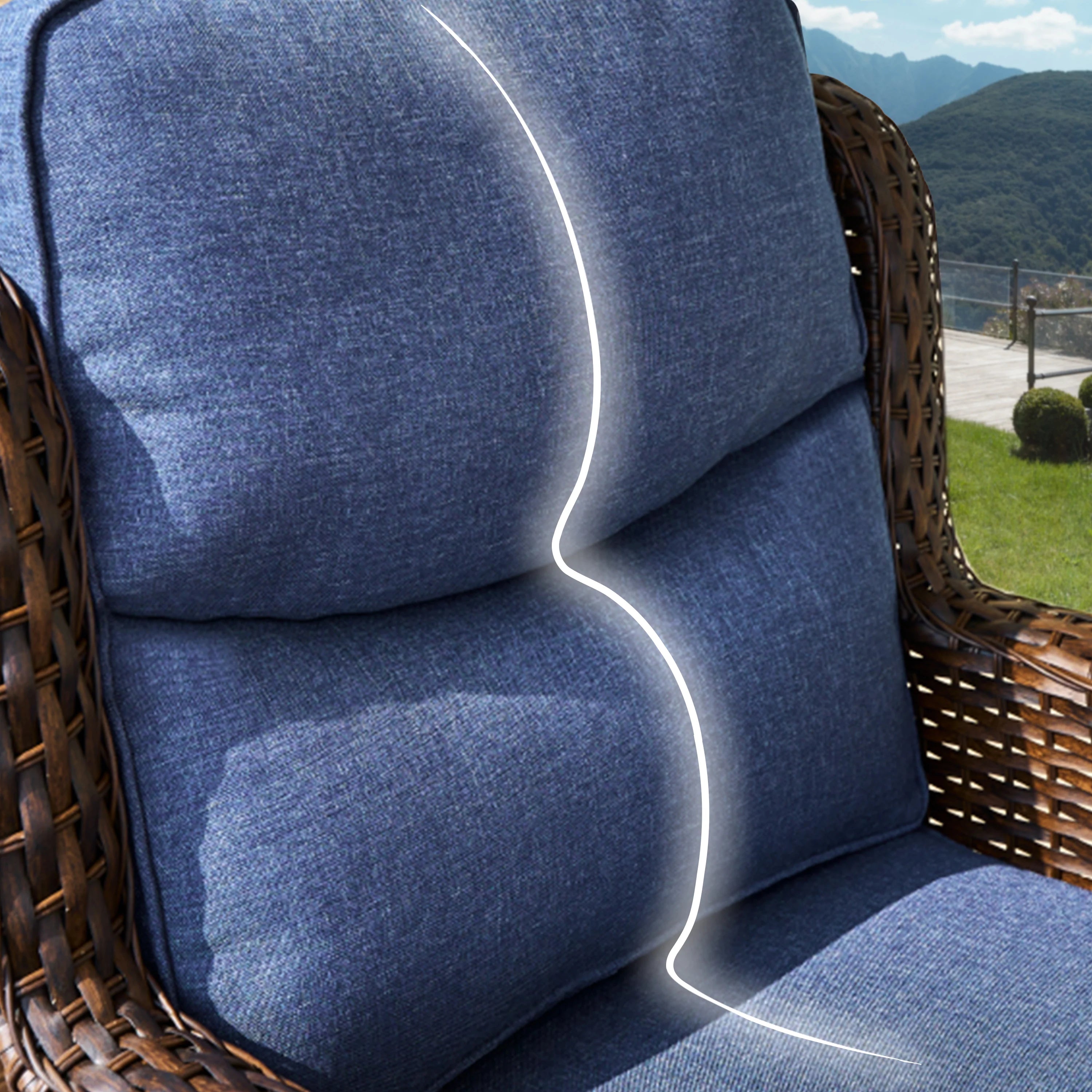 6-Inch Thick Outdoor Furniture Cushions for Patio Sofa and Chairs