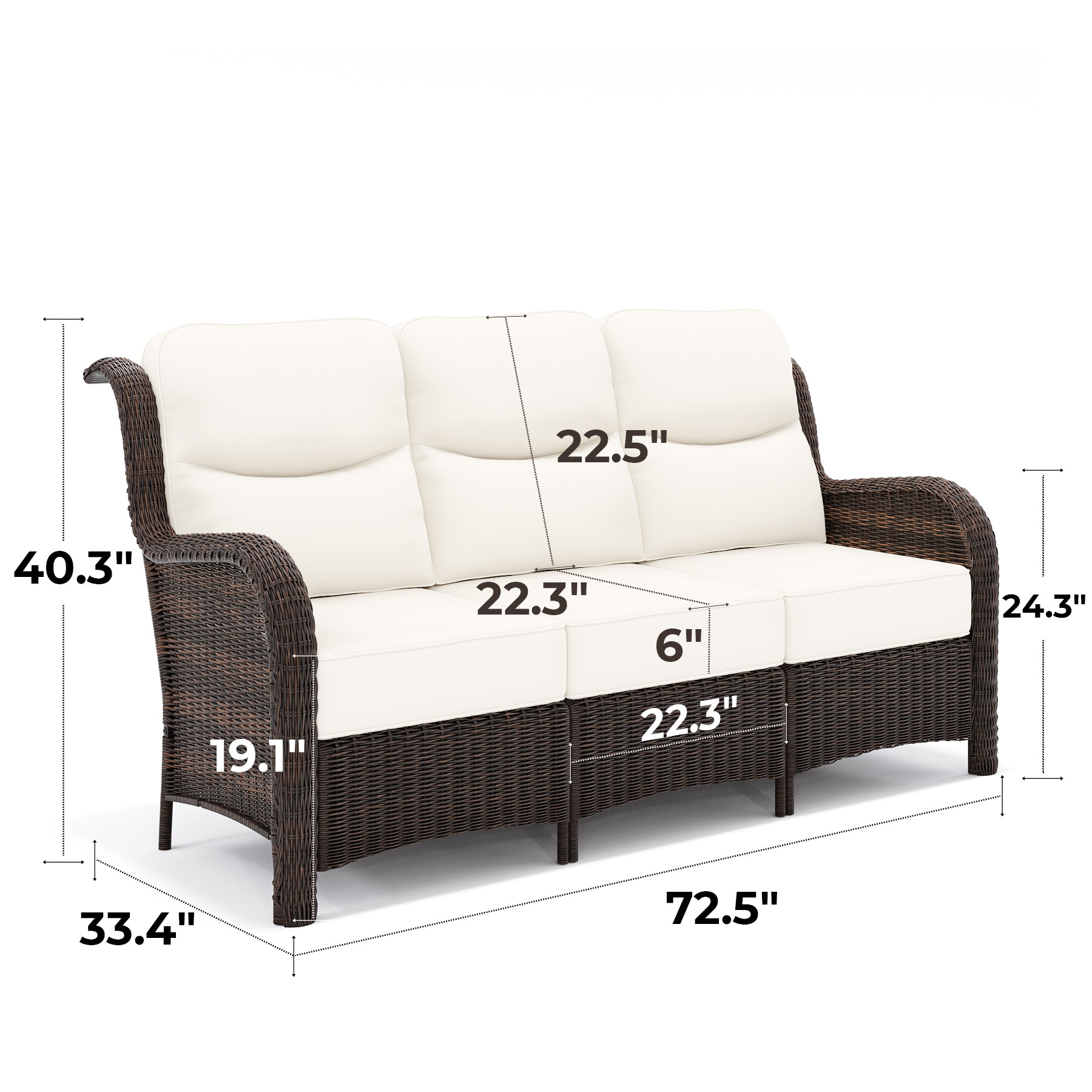 Ardenelle Outdoor Sofa - 3 Seater