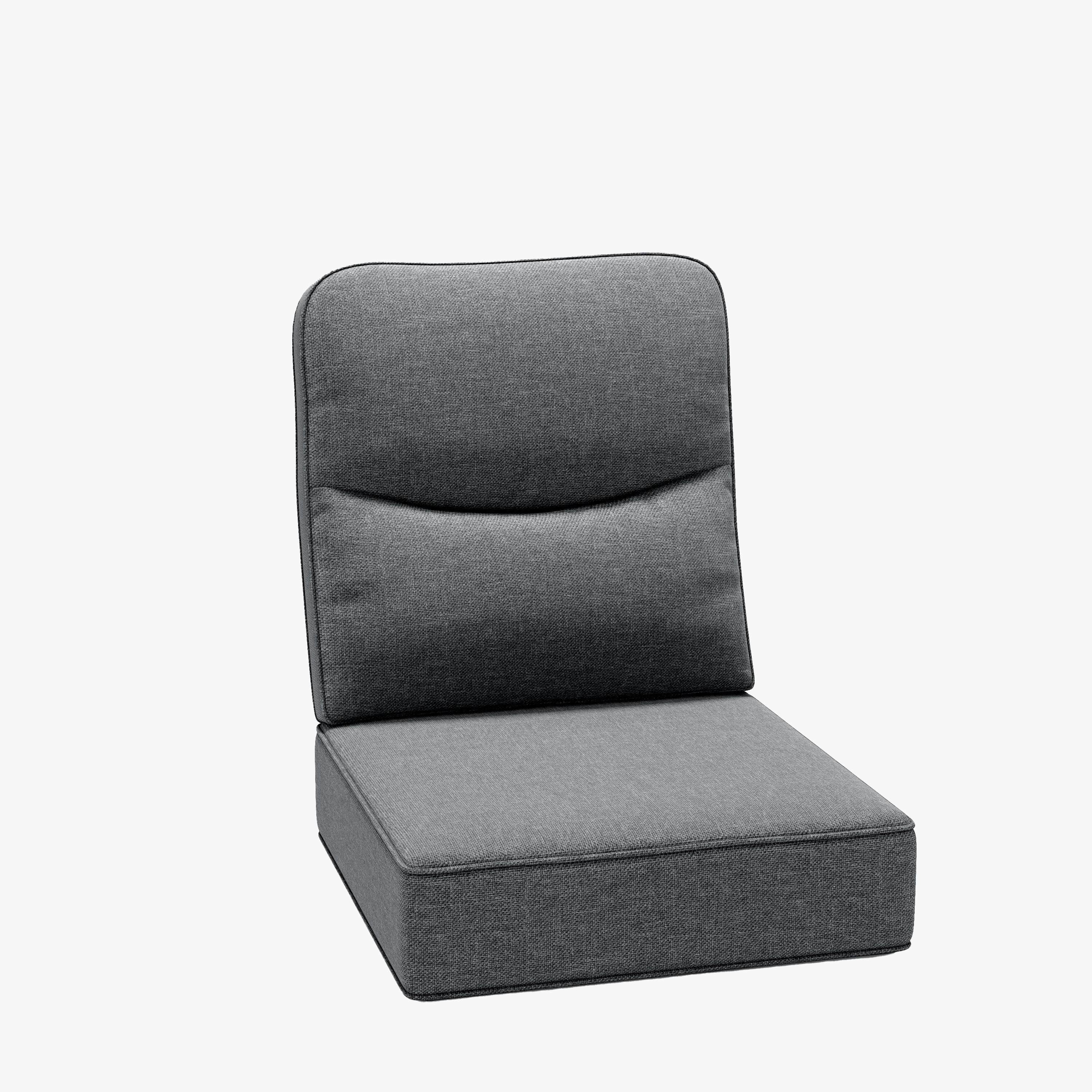 6 Inch Thick Cushion Dark Grey