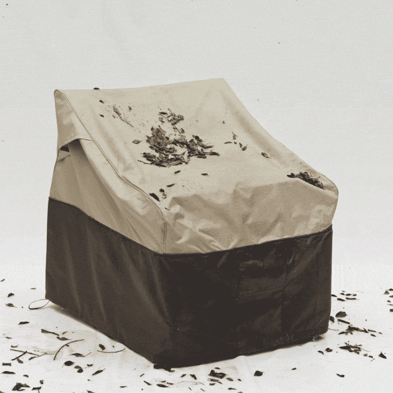 Ardenelle Luxury 3 Piece Patio Wicker Conversation Set With Side Table And Covers