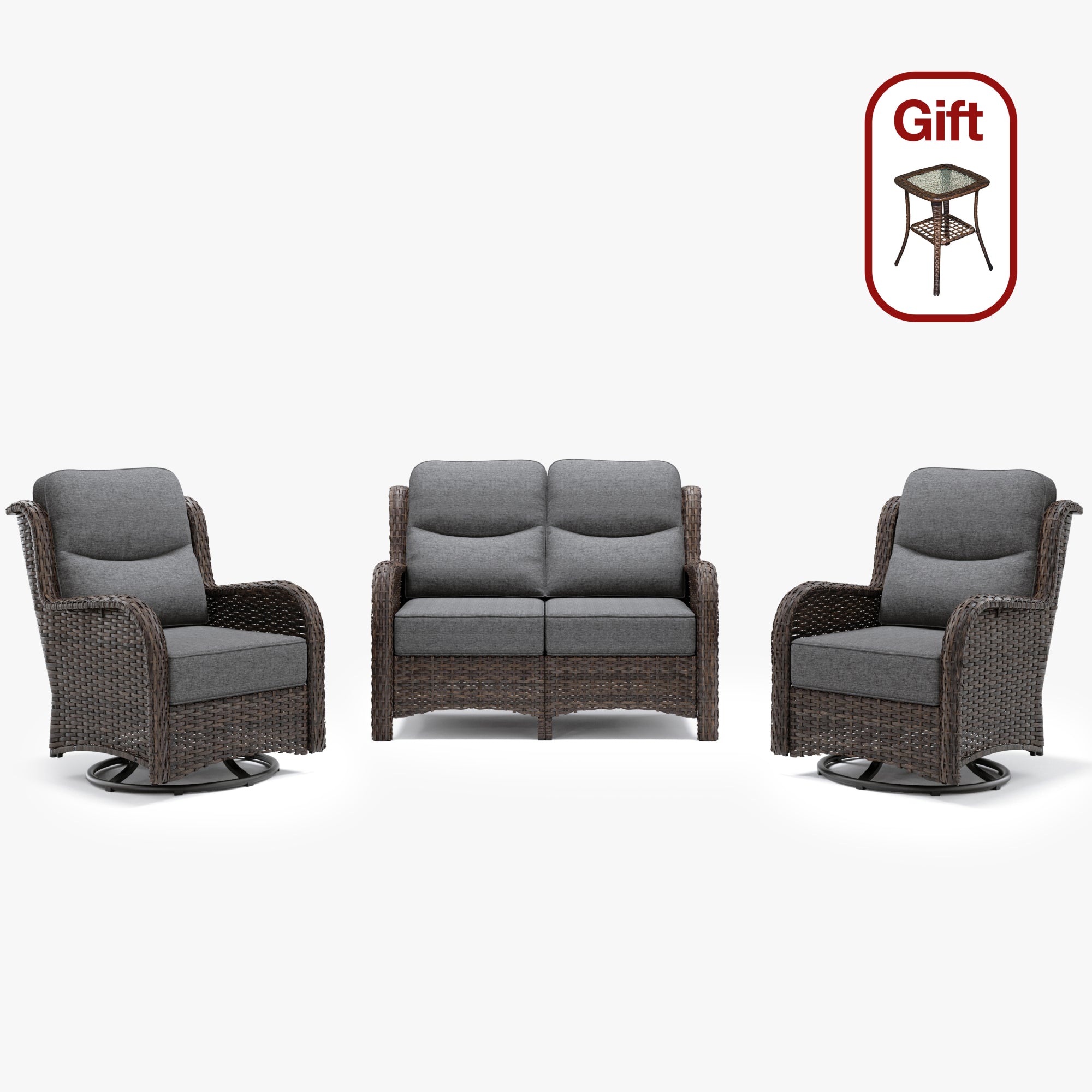 Hawthorne 3 Pieces Loveseat Set