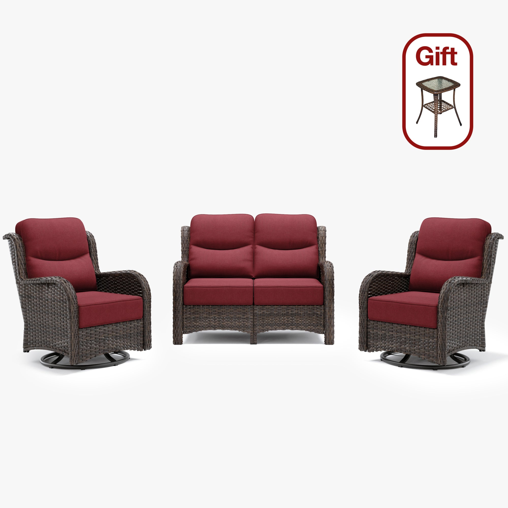 Hawthorne 3 Pieces Loveseat Set