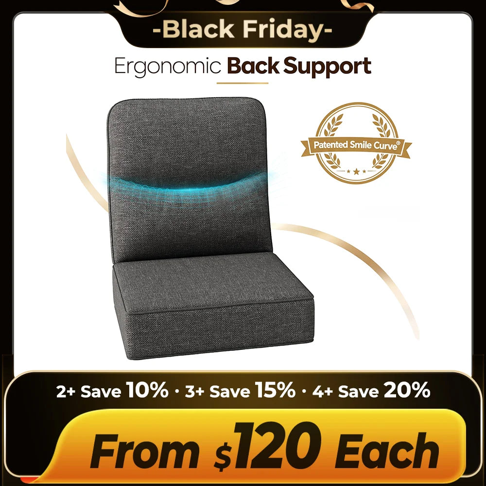 Replacement Cushion 6-Inch Outdoor Furniture Thick Cushions for Patio Sofa and Chairs