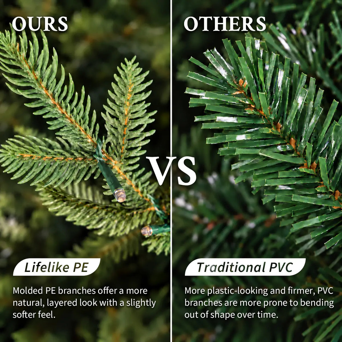 7.5 ft Pre-Lit Classic Noble Fir Christmas Tree Colored LED