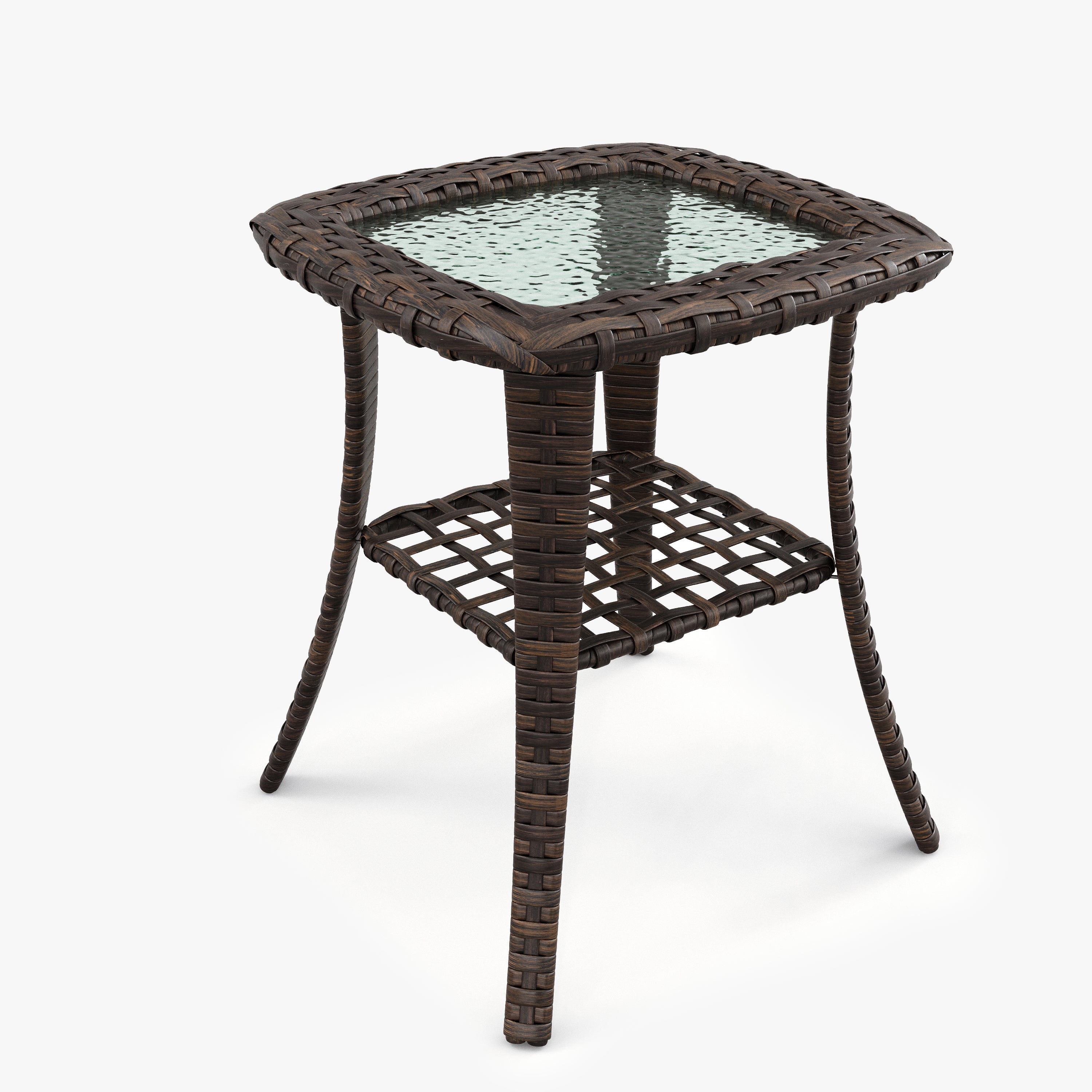 Patio Wicker Side Table