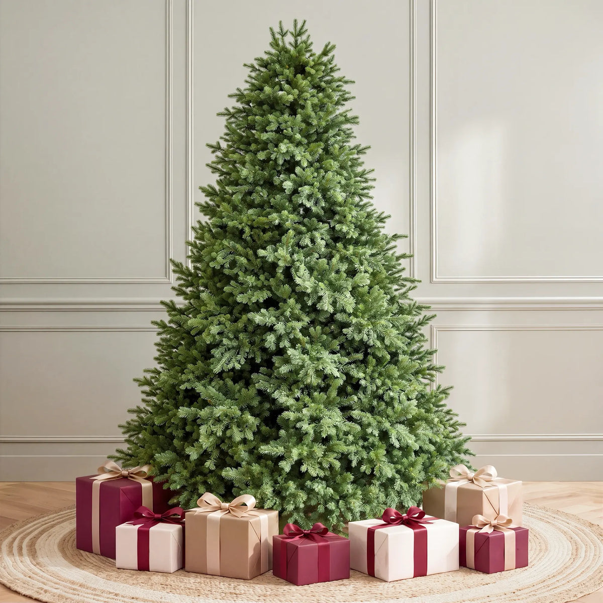 7.5 ft Pre-Lit Fraser Fir Christmas Tree Colored LED
