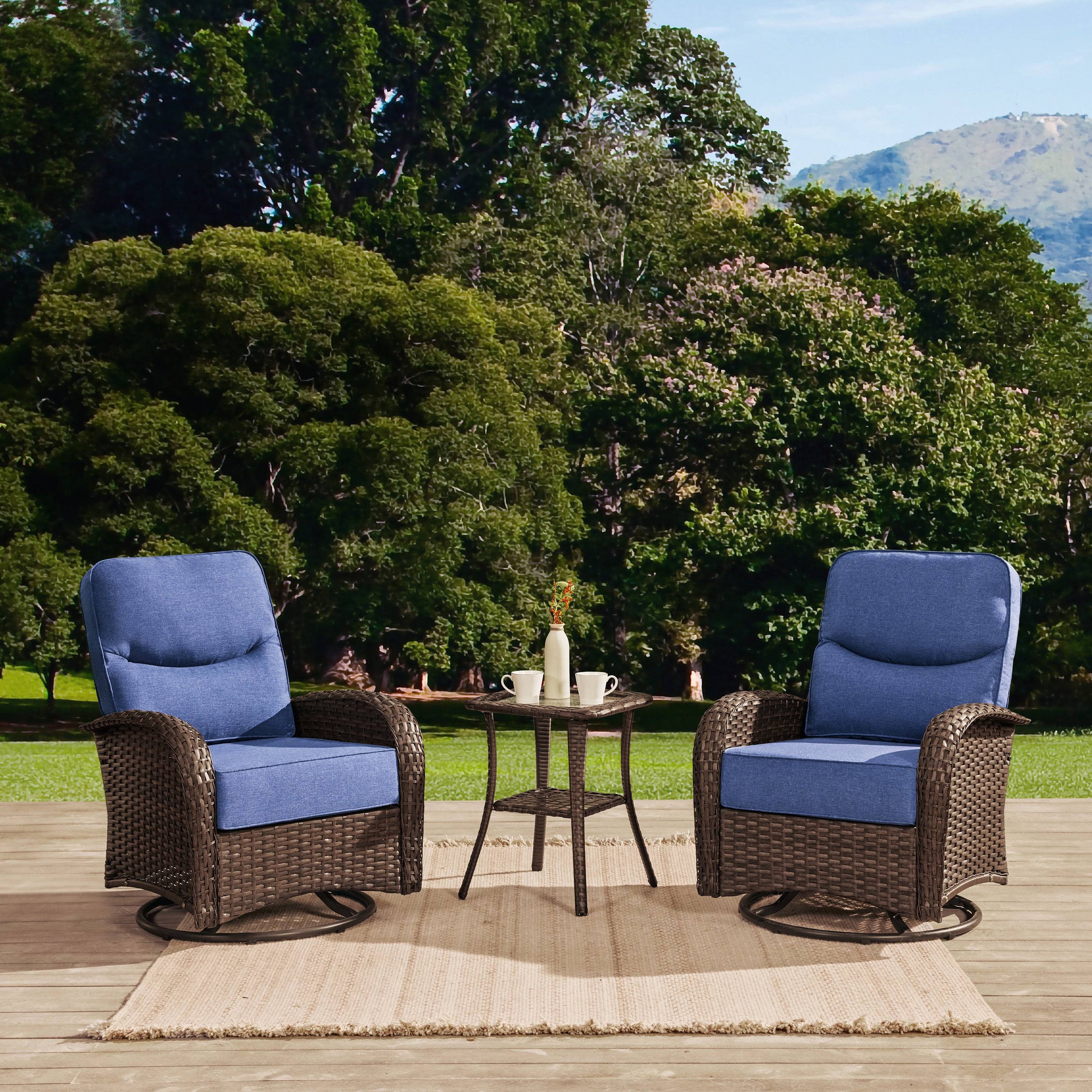 Swivel Glider Conversation Set V1