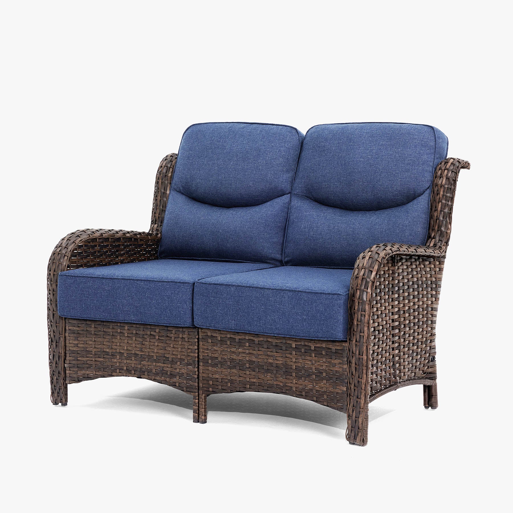 Flat Rattan Loveseat