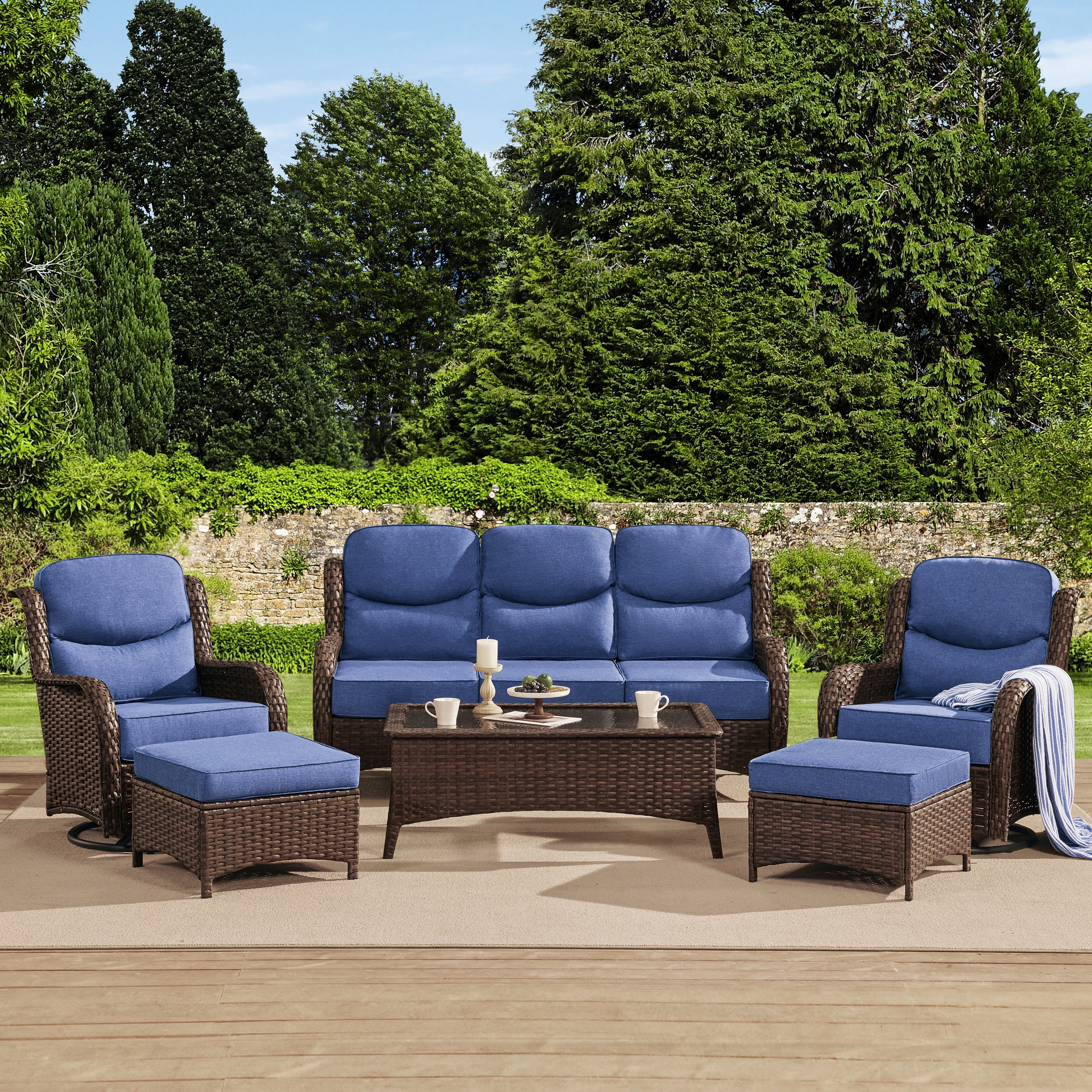 Hawthorne Patio Wicker Coffee Table