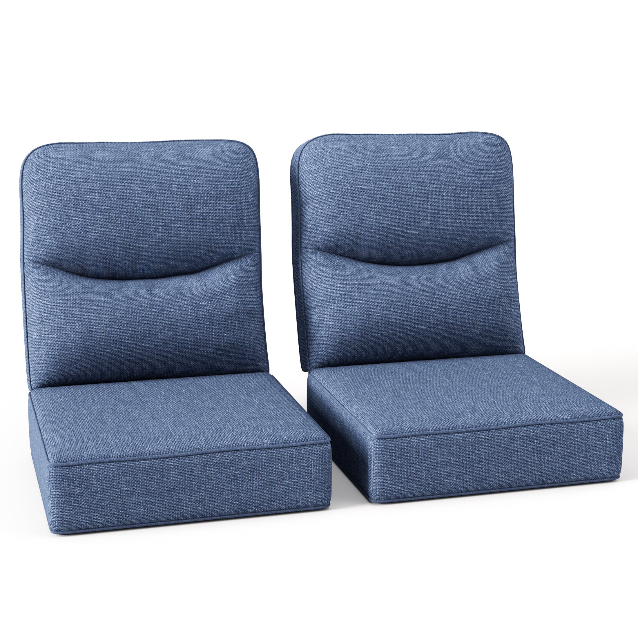 2 Pack 6-Inch Thick Outdoor Furniture Cushions Set for Patio Sofa and Chairs