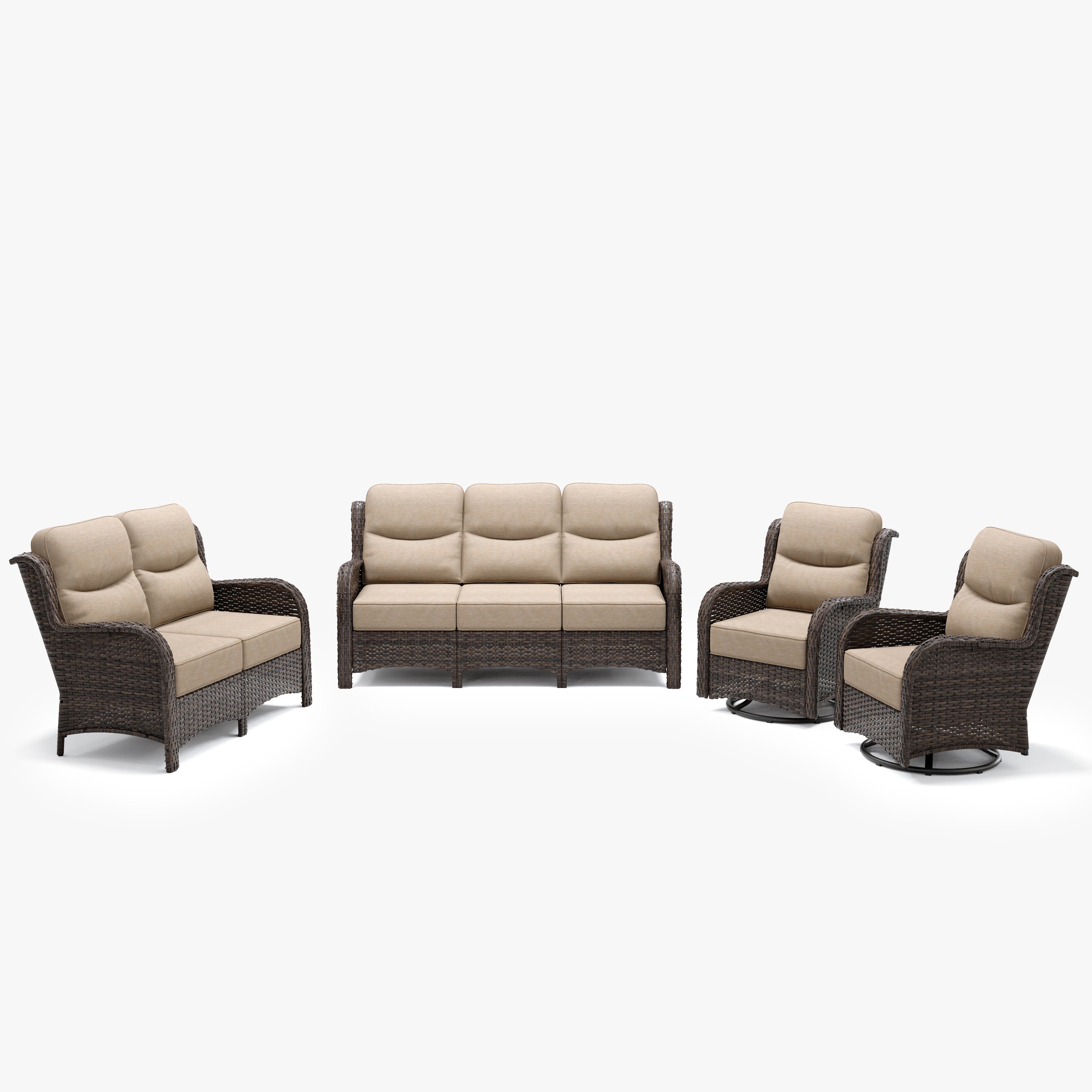 4 Pieces Sofa Set