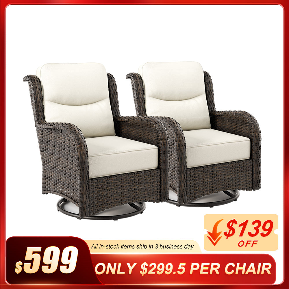 Hawthorne Swivel Glider Chairs Set