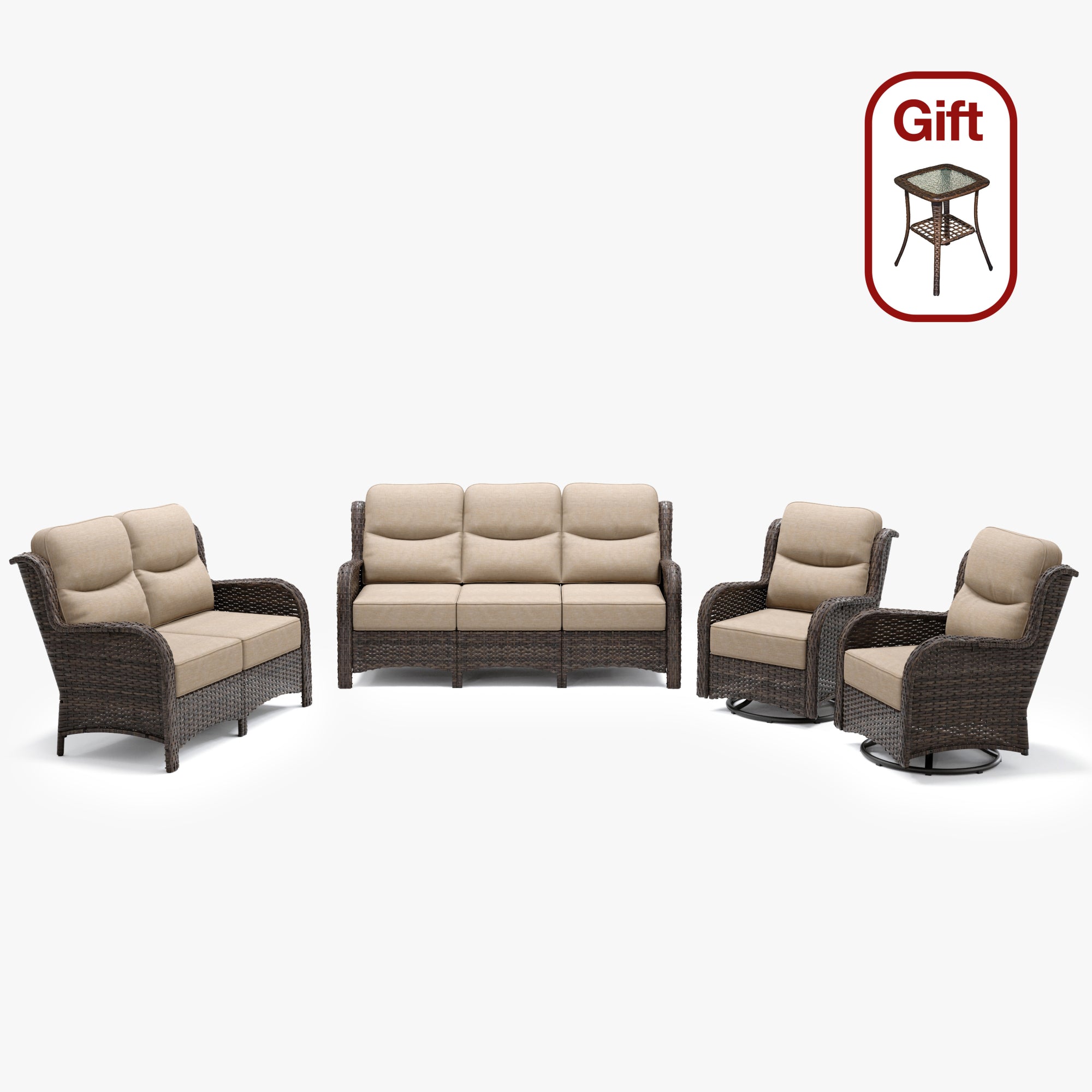 4 Pieces Sofa Set