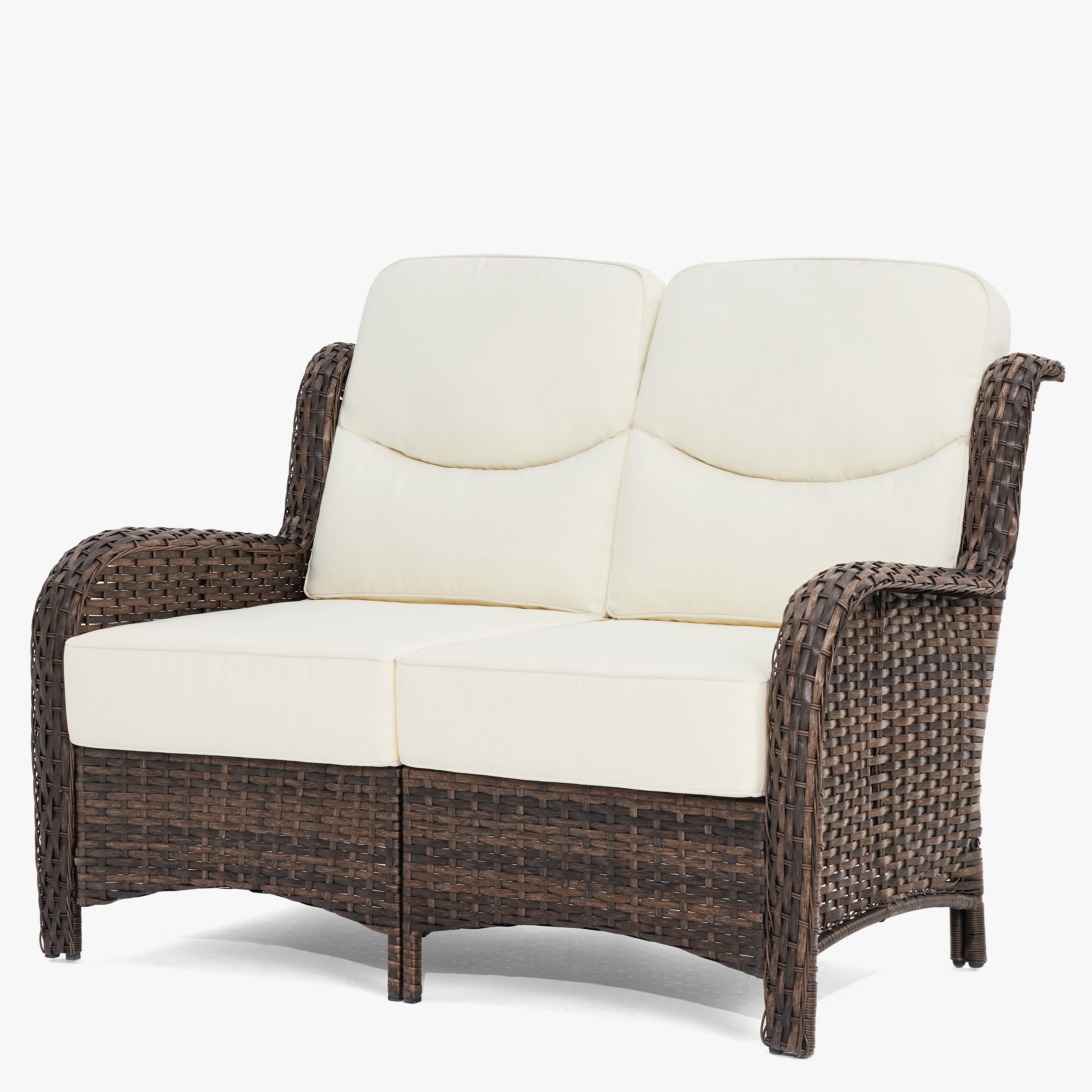 Flat Rattan Loveseat