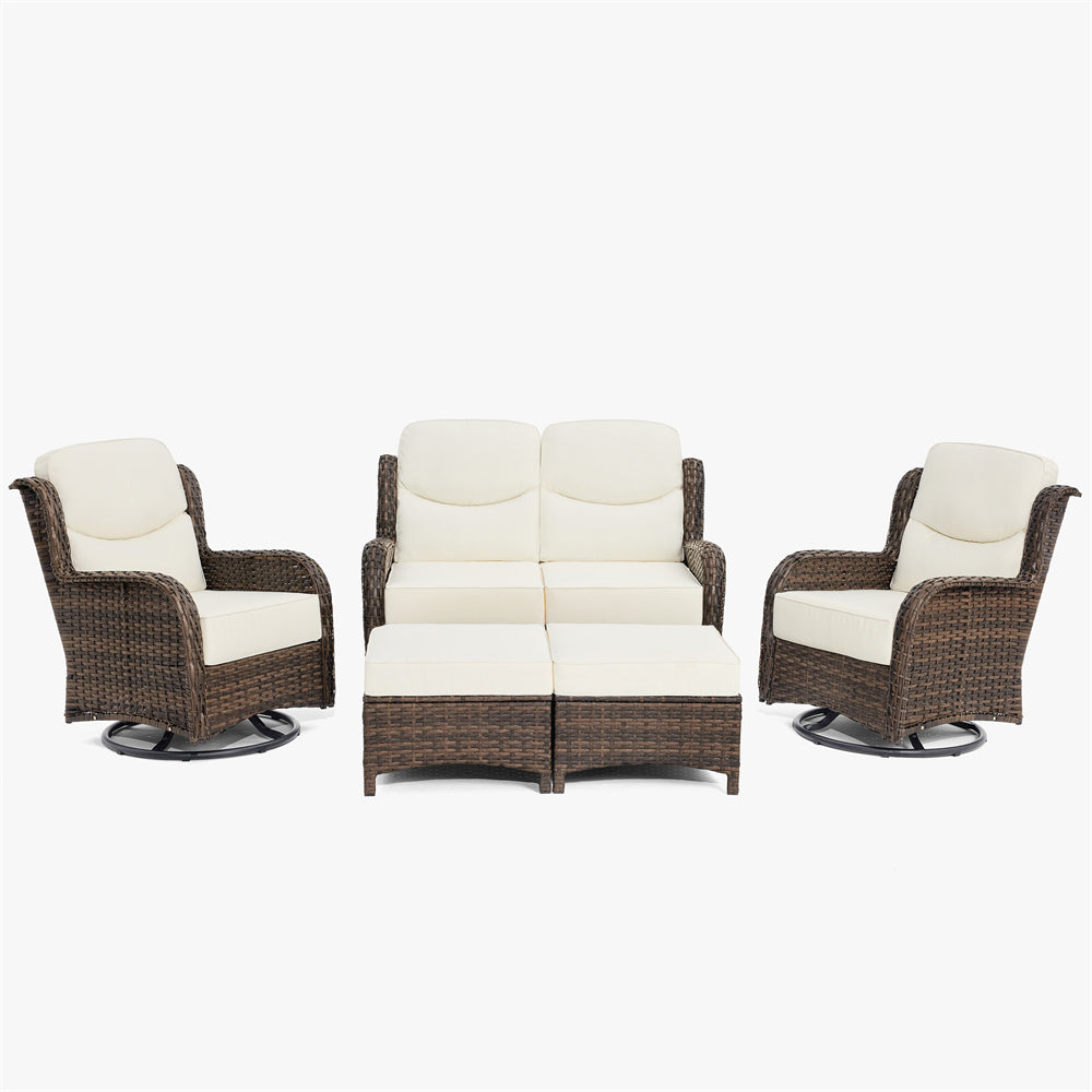 5 Pieces Loveseat Set