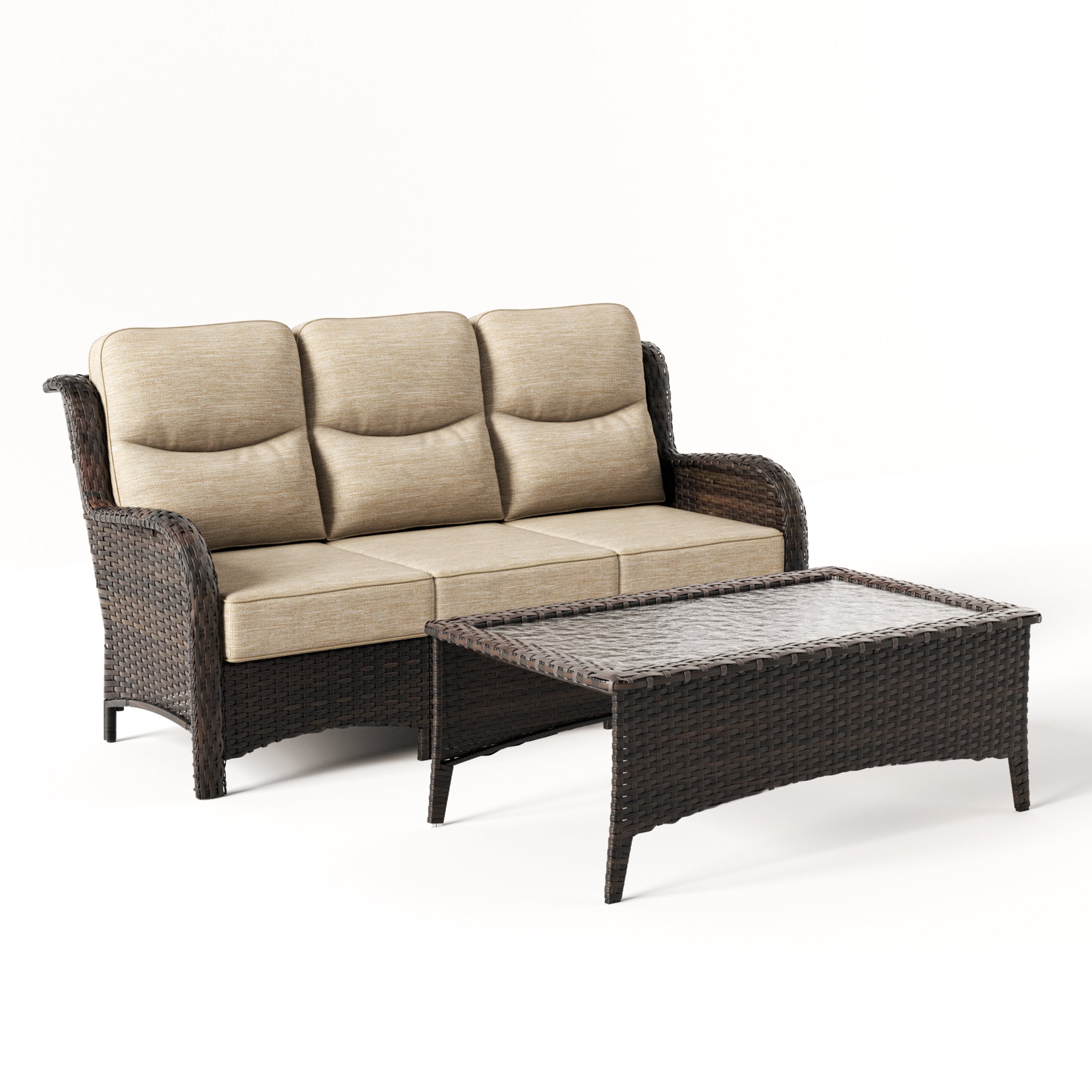 Hawthorne 3-piece Sofa With Table Sand