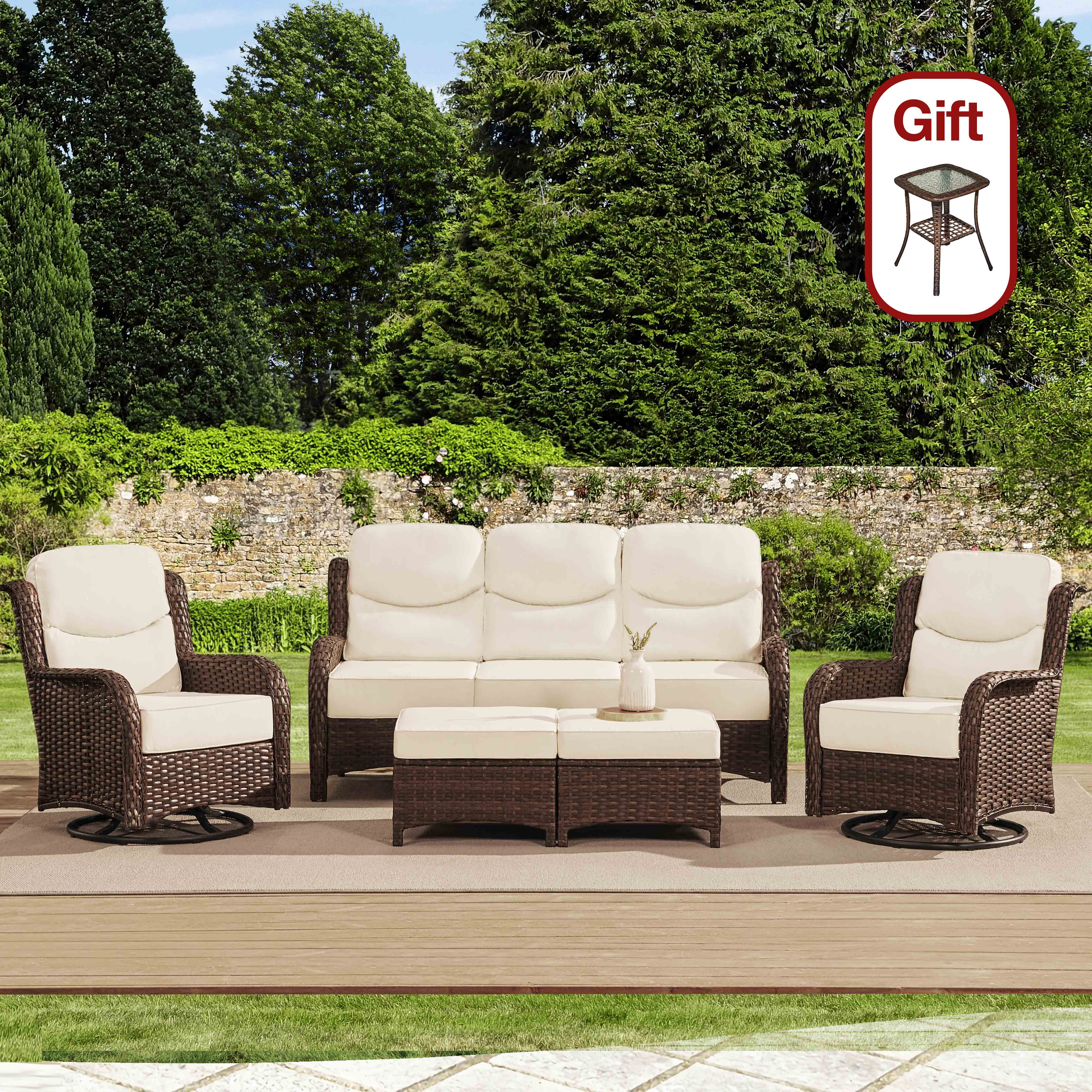 5 Pieces Sofa Set