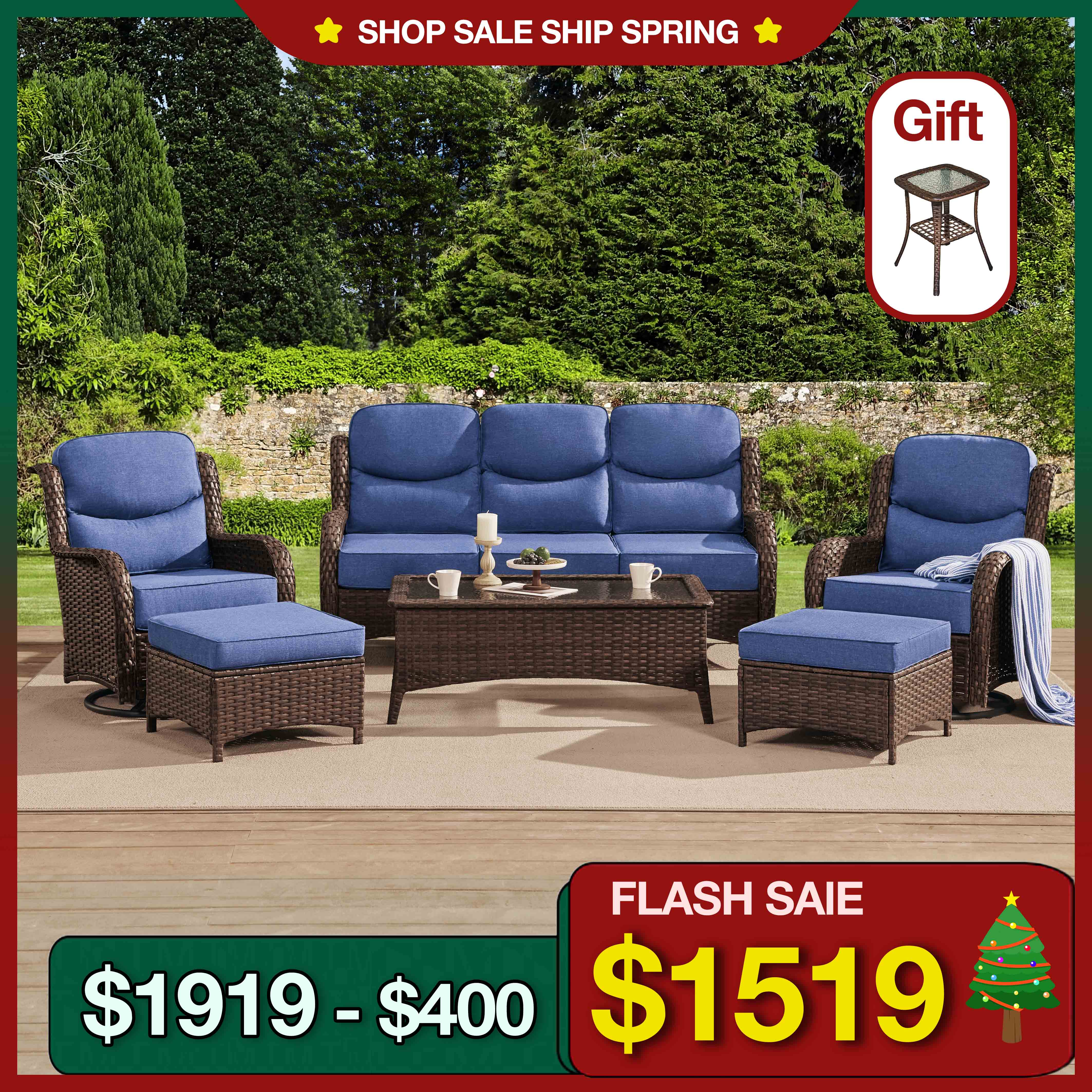 6 Pieces Sofa Set