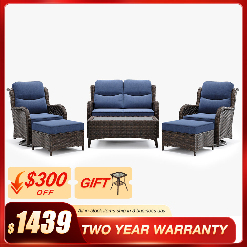 Hawthorne 6 Pieces Loveseat Set