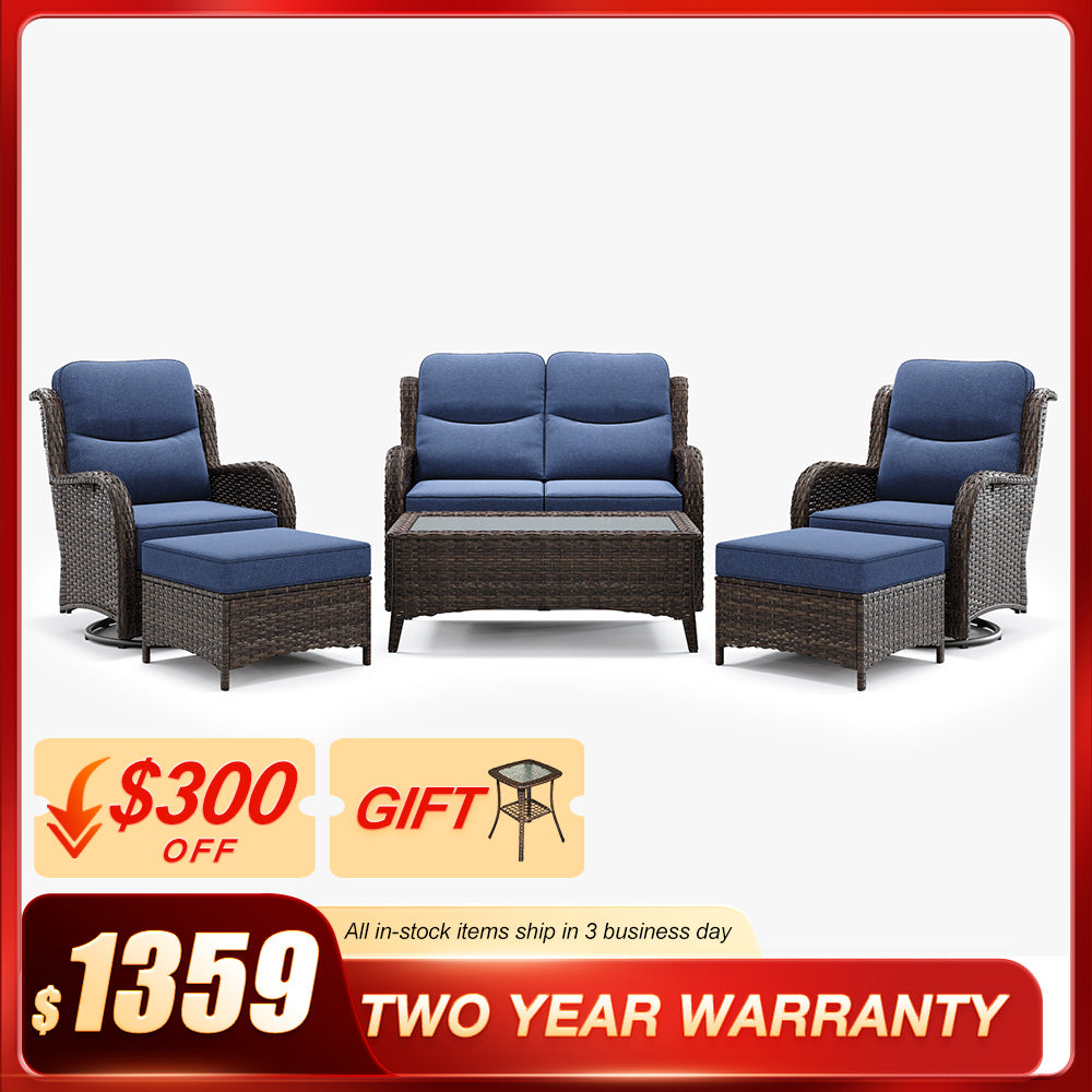 Hawthorne 6 Pieces Loveseat Set