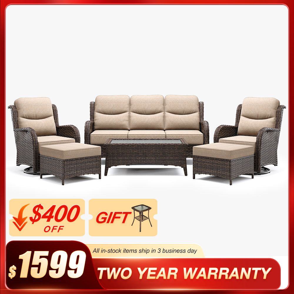 Hawthorne 6 Pieces Sofa Set