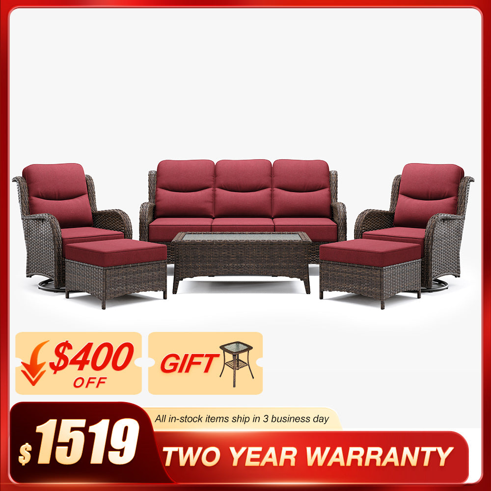 Hawthorne 6 Pieces Sofa Set