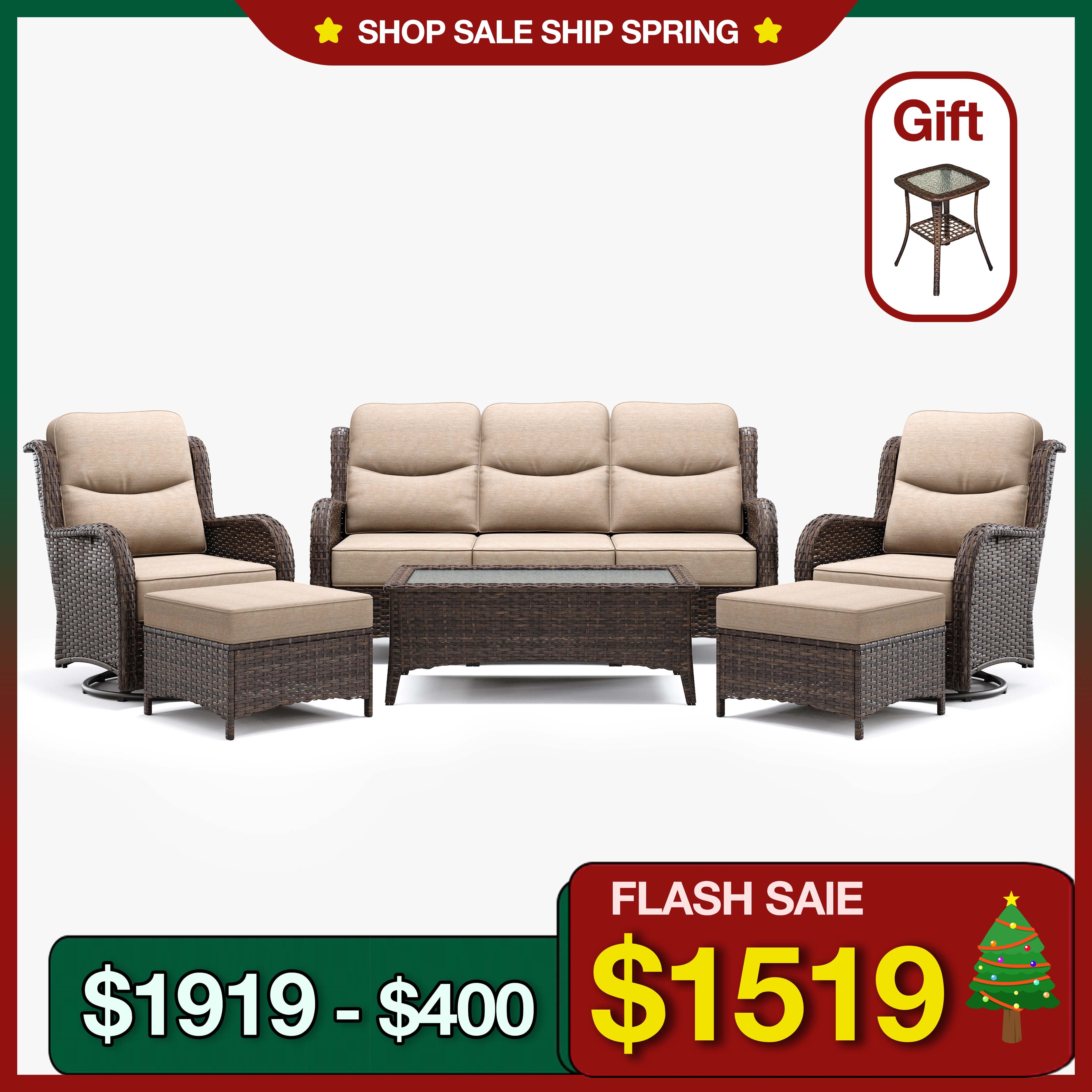 6 Pieces Sofa Set