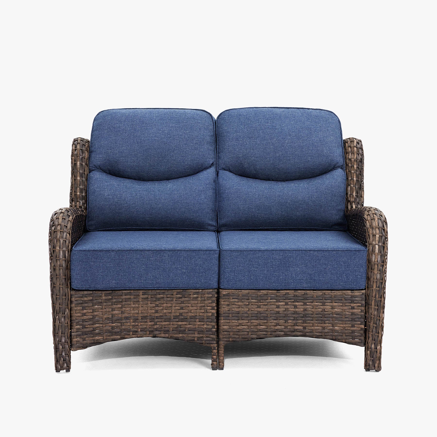 Flat Rattan Loveseat