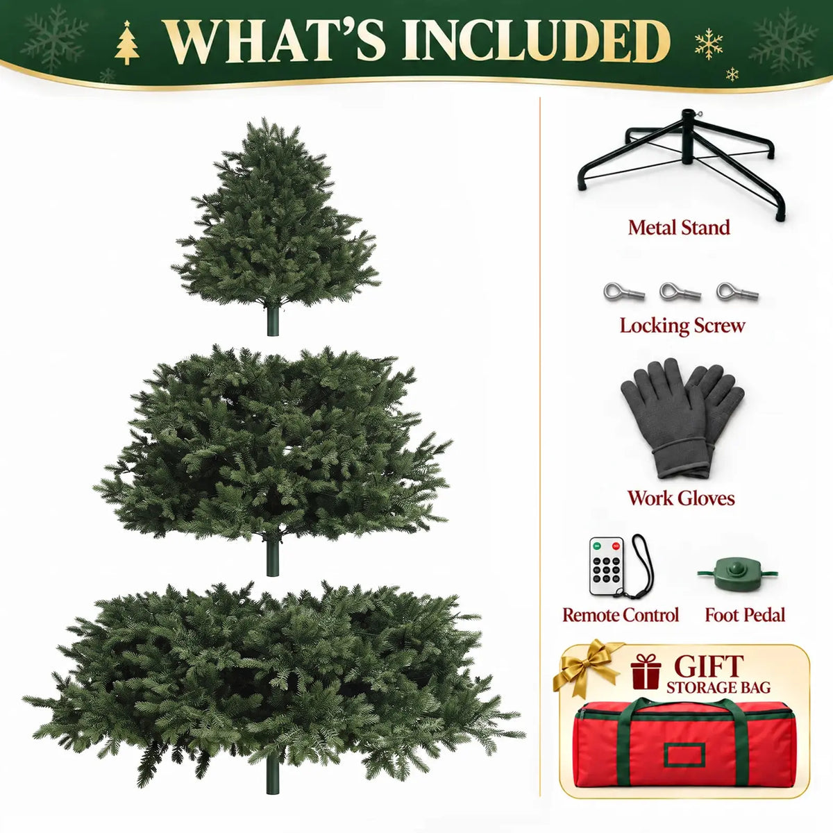 7.5 ft Pre-Lit Fraser Fir Christmas Tree Colored LED