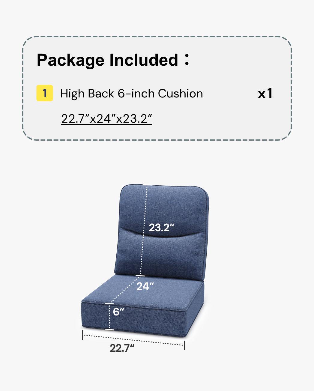 6 Inch Thick Cushion