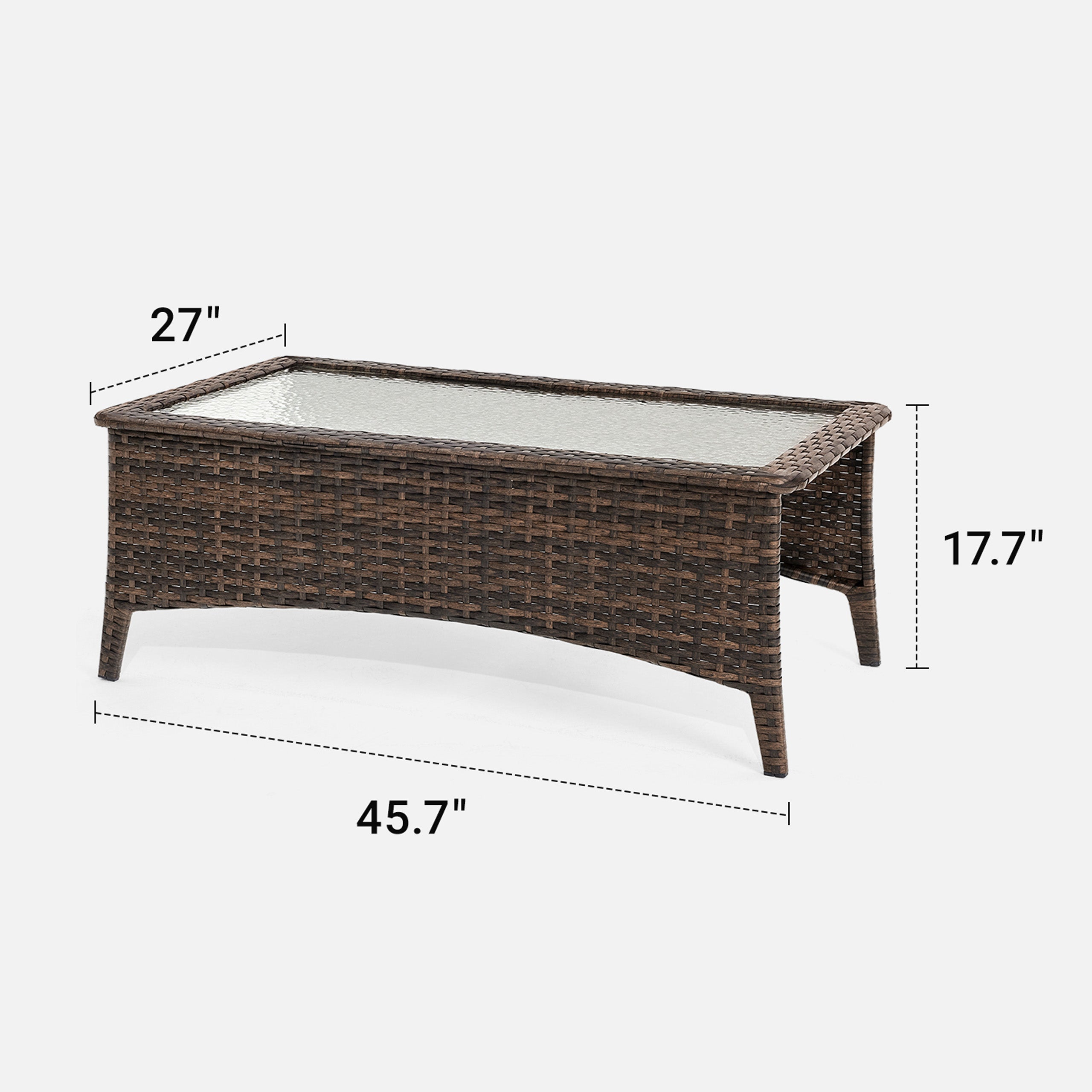 Patio Wicker Coffee Table