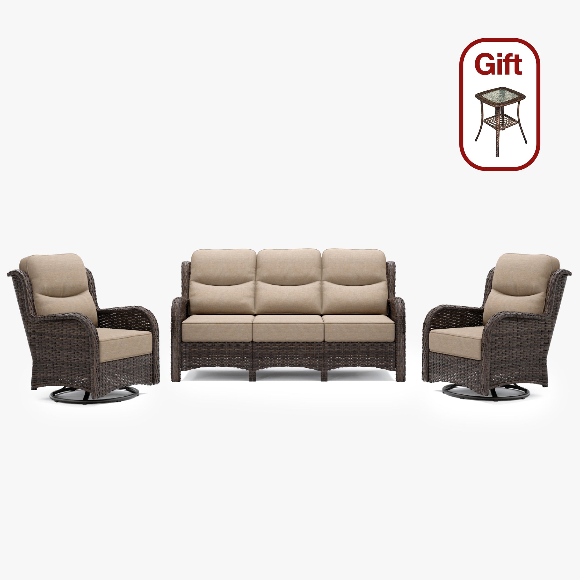 Hawthorne 3 Pieces Sofa Set